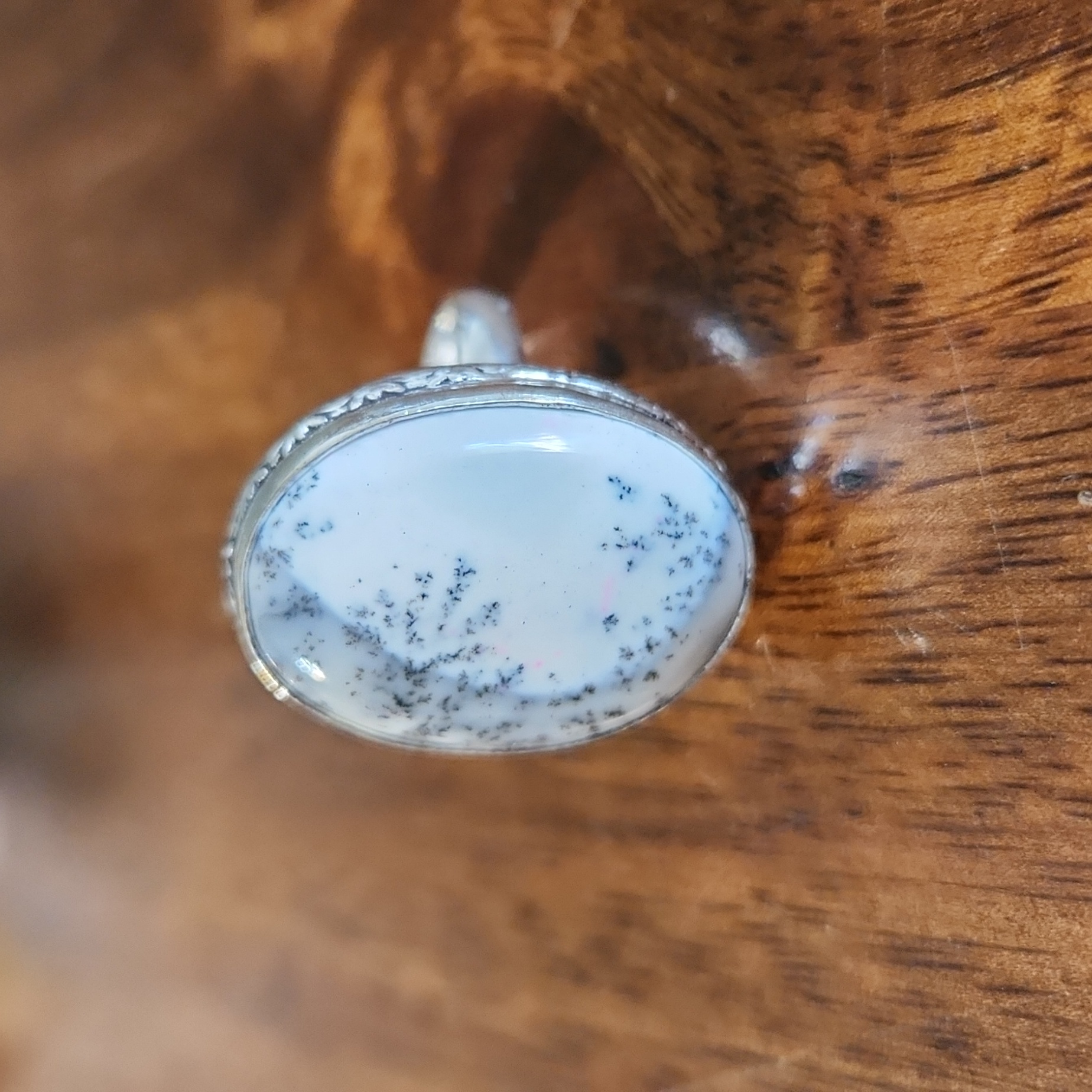 Dendritic Opal Ring